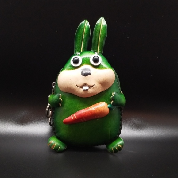 Leather Coin Purse Rabbit - Picture 2 of 4